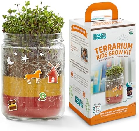 Back to the Roots Terrarium Grow Kit - Easy-to-Use DIY Set for All Ages Small by BacktotheRoots