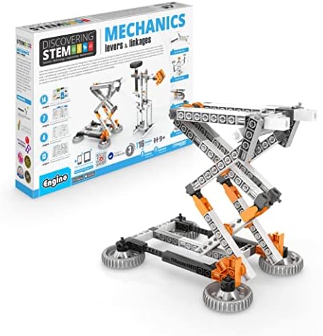 Engino STEM Toys, 16 Models in 1, Mechanics Levers & Linkages, Construction Toys for Kids 9+, Educational Kit, Gift for Boys & Girls, Fun Kids Activities, Engineering Kit by Engino
