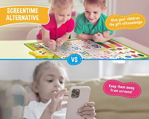 Bilingual Learning Toys - Spanish Toys for Toddlers 1-3, Interactive Number Toys, Numbers for Toddlers - Educational Talking Wall Chart for Kids - Image 3