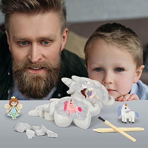 Gamerside Fairy Unicorn Digging Toys for Kids - Premium Excavation Kit,Magical Treasure Hunt Kit with 12 Set, Fairy Unicorn Toys for Girls Party Birthday Gift - Image 4