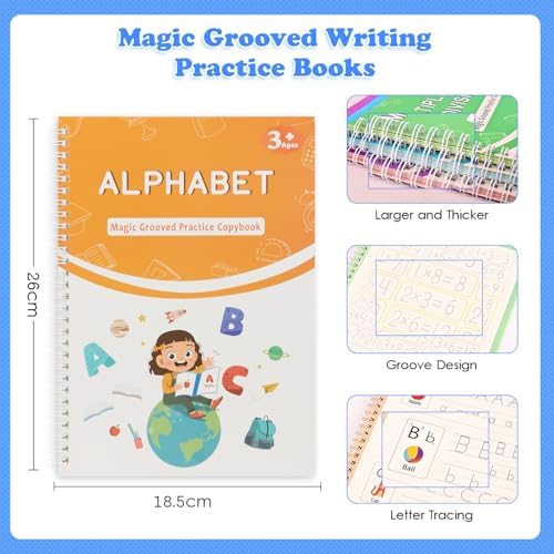 Magic Grooved Handwriting Practice Book for Kids Ages 3–8 - Image 2
