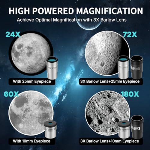 90mm Telescope for Adults High Powered, Magnification 180X - Image 3