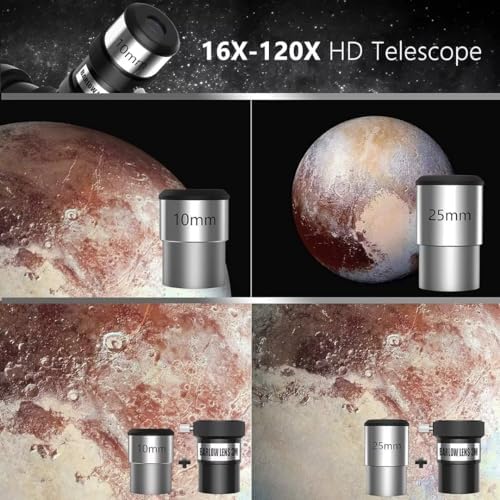 Astronomical Telescope, 70mm Aperture 400mm AZ Mount Refracting Telescope Beginners with AZ Mount Tripod Phone Adapter & Carrying Bag - Image 6