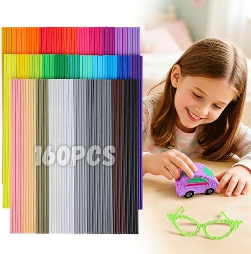 Biubee 2.5mm 32Color 3D Pen Filament Refills Only Fit for 3Doodler Start+ by Biubee