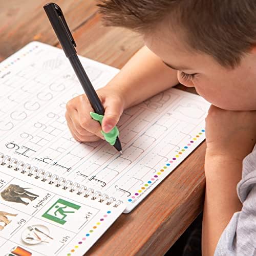 Teacher Designed Large Reusable Practice Workbook for Kids. Groove Letter Tracing Alphabet Book, Phonics and Handwriting Book. Pre K and Kindergarten Workbook - Image 4