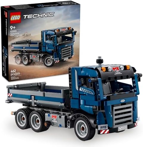 LEGO Technic Tipping Dump Truck Toy - Construction Truck Building Toy for Kids, Boys and Girls, Ages 9+ - Gift for Birthdays - W/Realistic Features - 42203 by Unknown
