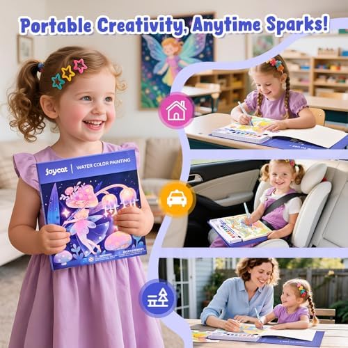 JoyCat Paint with Water Coloring Books for Toddlers (Elf Friends) - Image 6