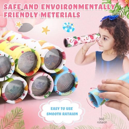 Chivao 20 Pcs Classic Kaleidoscopes Educational Toys for Party Favors Fun Kaleidoscope Toy for Stock Stuffers Bag Fillers Birthday Party School Classroom Prizes, Random Colors (Summer) - Image 4
