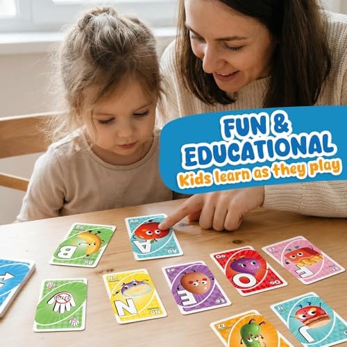 Alphabet Flash Cards for Kids Ages 4–8, 148 Double-Sided Symbol Matching Flash Cards, Toddler Letter & Color Flashcards, Kindergarten Classroom Homeschool Preschool Learning Activity - Image 6