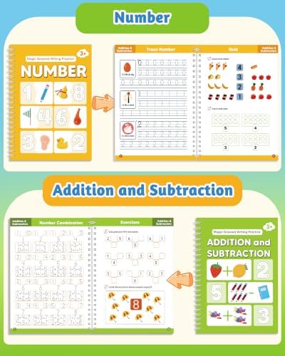 Magic Grooved Writing Practice Activity Books for Kids Age 3-5 6-8 - Image 3