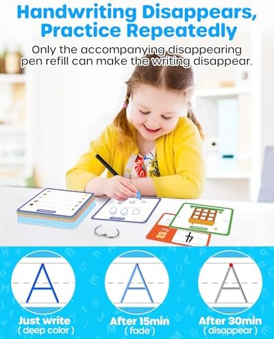 D-FantiX Magic Grooved Writing Practice Cards for Kids Age 3-8 - Image 4