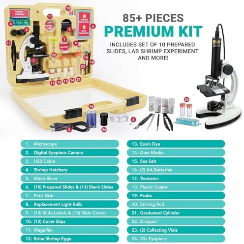 AmScope M40-PS25W Premium 85+ Piece Microscope, Color Camera - Image 2