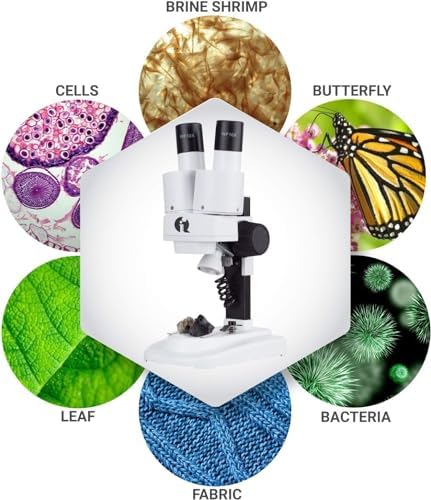 AmScope SE102Z-KT1 50X Binocular Stereo Microscope with Dual LED Light Kit - Image 2