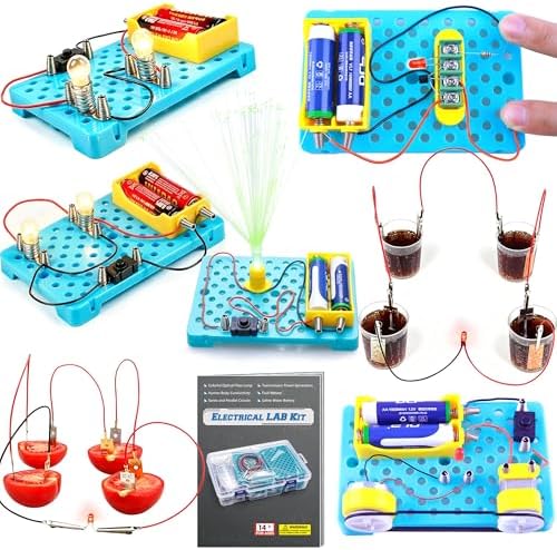 STEM Electric Circuit Kit for Kids Ages 8-15, Physics Electric Science Kit by Unknown