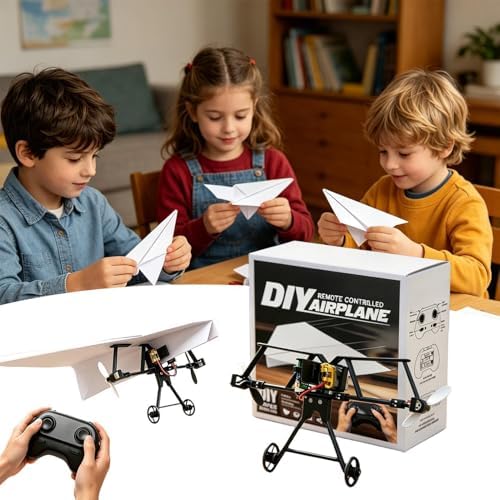 Remote Control Paper Airplane Electric Plane Toy - Image 5