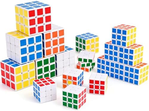 24pcs 2.1in 5.3x5.3 Cube Puzzle Party Favors for Kids, Magic Cube School Rewards & Classroom Prize for Students, Birthday Party Favors Easter Christmas Stocking Stuffers Gifts for Kids by Unknown