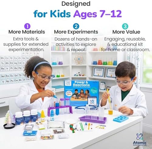 Science Experiment Kit for Kids Ages 8-12 Years - Chemistry Kit Designed By a PhD Chemist & Mom, 46 Hands-On STEM Educational Activities, Gifts for Boys & Girls - Image 6