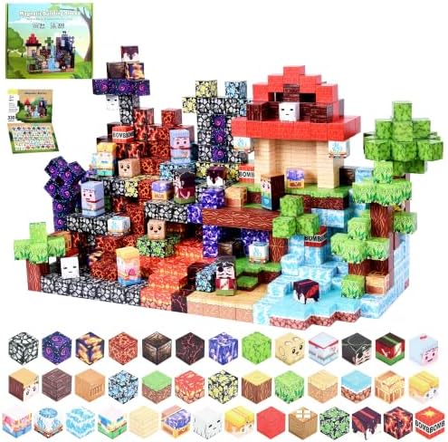 330PCS 0.8in Magnetic Blocks STEM Toy for Toddler Boys Girls Ages 3-12 by Unknown