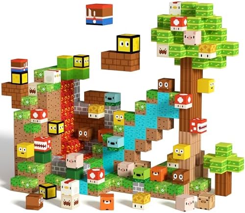 GobiDex 100PCS Magnetic Building Blocks for Boys Girls 3+ (1 inch) by GobiDex