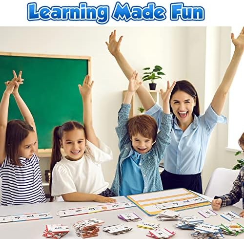 Aizweb Sentence Building Games,Phonics Puzzles for Kids Ages 5-8,Montessori Phonics Reading Learning Games,Learn to Read Part of Speech,Sight Words&Grammar,Speech Therapy Special Education Toy - Image 6