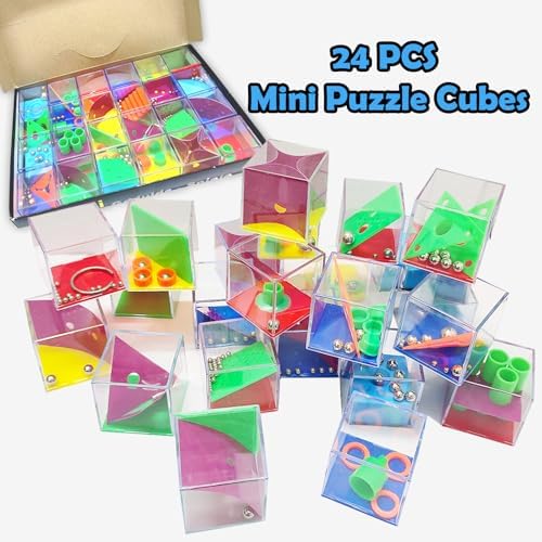 24 PCS Brain Teaser Puzzles for Kids,Balance IQ Maze Game 1.57 in - Image 5