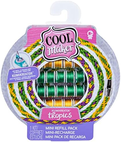 Cool Maker, KumiKreator Tropics Mini Fashion Pack Refill, Friendship Bracelet Activity Kit by CoolMaker