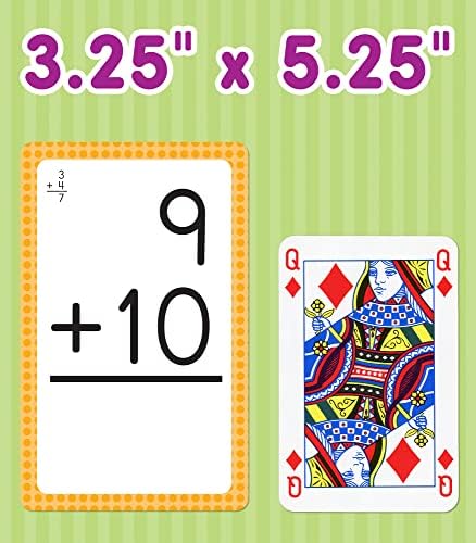 Carson Dellosa Addition, Subtraction, Division, and Multiplication Flash Cards, 4 Sets of Flashcards, Math Games for Kids 8-12, 3rd Grade Mathematics and Up (Pack of 12) - Image 5