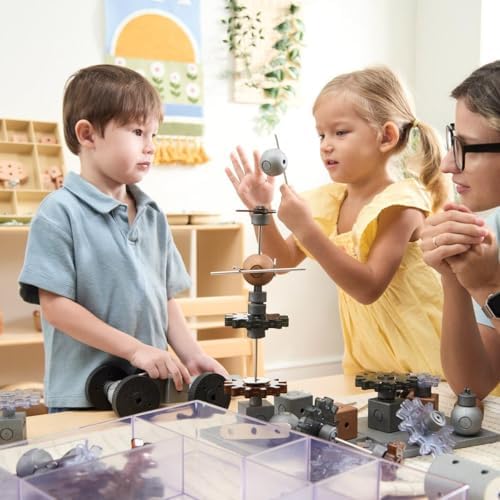 Kaplan Early Learning Company Motors and Magnets Loose Parts STEM Kit - 178 Pieces - Image 6
