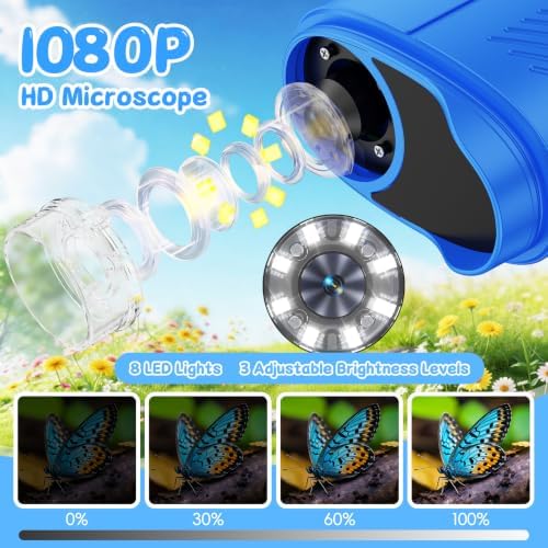 1000X Handheld Digital Microscope for Kids with 4K 2.4" IPS Screen - Image 3