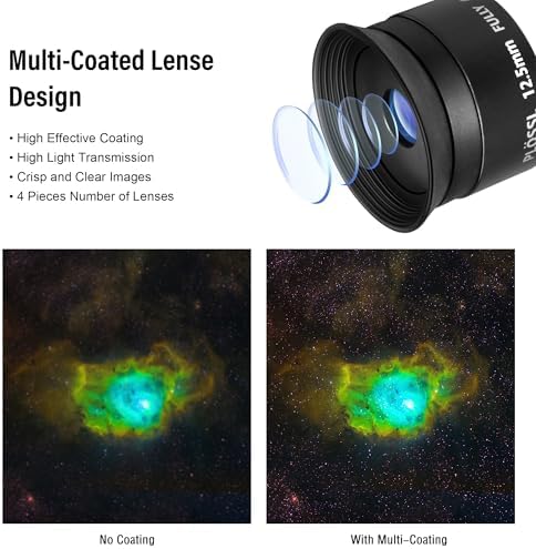 Astromania Telescope Eyepiece 1.25", Plossl Eyepiece Telescope Lens 12.5mm - Image 4