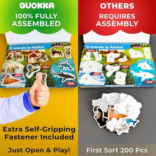 Montessori Busy Book for Kids Ages 4-8 - 4 Velcro Toddler Busy Book 3-5 - Image 4