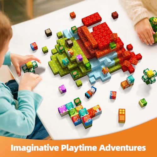 GobiDex Magnetic Building Blocks Dinosaur Toys for 3+ Years Old Boys Girls - Image 6
