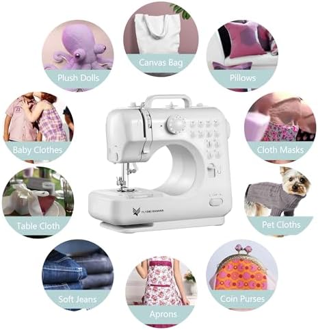 Flying Banana Mini Sewing Machine for Beginners, Portable Mending Machine - Image 2