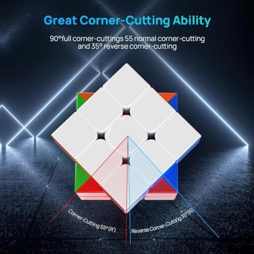 Magnetic 3x3 Speed Cube Stickerless for Kids & Adults, Competition Cube - Image 6
