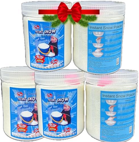Magic Instant Expanding Snow Powder 1 Pound Jar (5),Makes 40 Gallons by ScienceGongFun%C2%AE