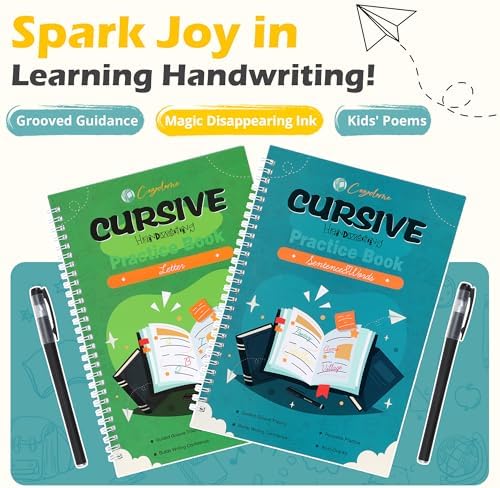 Grooved Cursive Handwriting Workbook for Kids-Reusable Magic Practice Book - Image 6