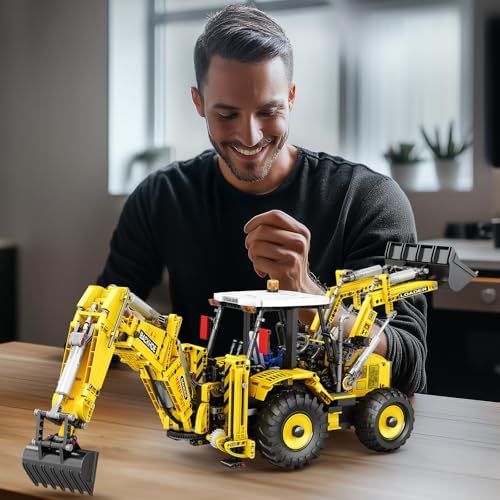Reobrix RC Backhoe Loader Building Block Sets for Adults 2231PCS - Image 6