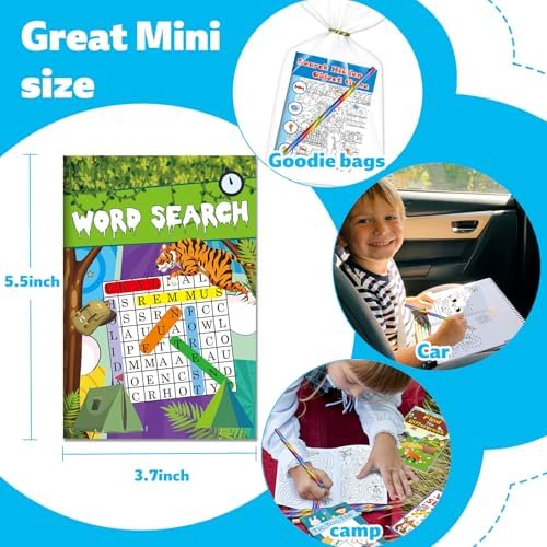 Kalysky 24 Activity Books with Colored Pencils for Kids 4-8 8-12 PartyFavor - Image 6