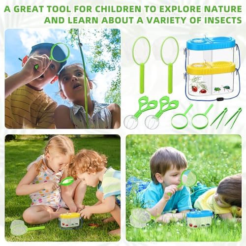 Halloscume 2 Sets Bug Catcher Kit Outdoor Toy Gift for Kids - Image 5