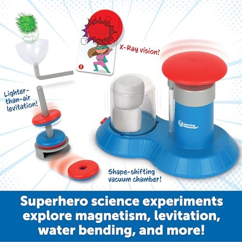Learning Resources STEM Explorers Superhero Science!, Critical Thinking, Experiments for Kids, Magnets for Boys and Girls, Ages 6+,21 Pieces - Image 2