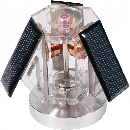Sunnytech Mini Solar Vertical Mendocino Motor Educational Model Science Physics Toy Home Office Desk Decor QZ08A - Image 2