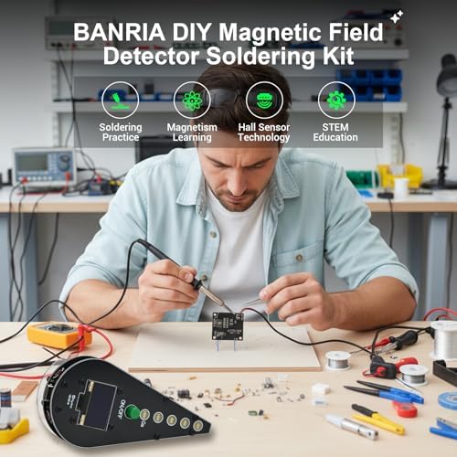 DIY Magnetic Field Detector Soldering Practice Kit with Hall Sensor - Image 2