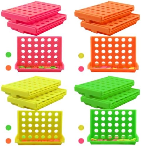 Mini 4 in a Row Game, Pack of 12 Pack Birthday Party Favors for Kids Age 4-12, Mini Connect 4 Bulk for Goodie Bags Classroom Rewards Pinata Fillers & Birthday Return Gifts by Unknown