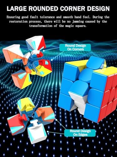 CFMOUR Speed Cube 2x2 3x3 Set, Stickerless Magic Pack Bundle, Puzzle Toys - Image 3