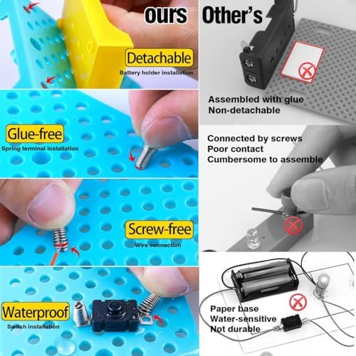 STEM Electric Circuit Kit for Kids Ages 8-15, Physics Electric Science Kit - Image 2
