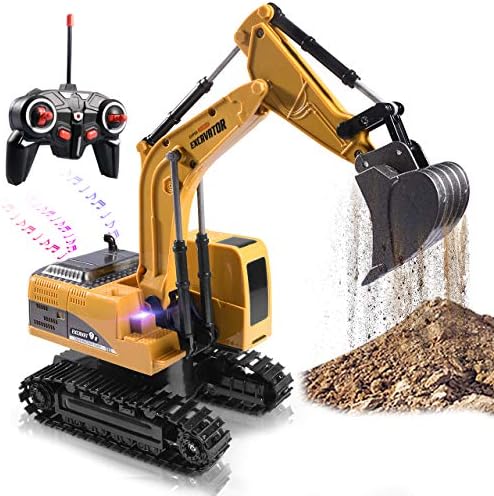 Remote Control Excavator, Beach Excavator Sand Toy Gift for Boys Age 3-7 by Onadrive