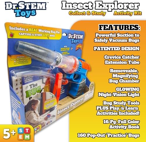 Nature Bound Bug Catcher Toy, Eco-Friendly Bug Vacuum, Catch and Release Indoor/Outdoor Play, Ages 3 to 12, Green, Complete Kit for Kids, Includes Capture Core with Magnification (Deluxe Science Kit) - Image 4