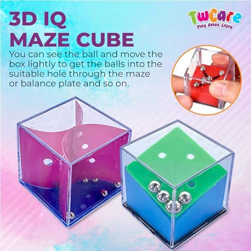 Brain Teaser Puzzle Cubes Party Favors for ADHD Autism Kids Adults 24 Pack Fidget Toy Set Gifts Mini Games Stress Relief Stocking Stuffers Bulk Goodie Bag Filler Treasure Box Classroom Prizes School - Image 7