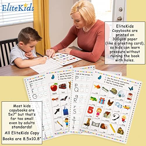 Teacher Designed Large Reusable Practice Workbook for Kids. Groove Letter Tracing Alphabet Book, Phonics and Handwriting Book. Pre K and Kindergarten Workbook - Image 5