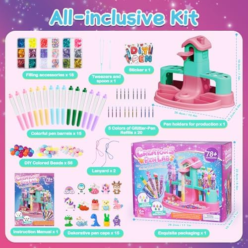Subao Pen Creator Studio, Crafts for Kids Ages 8-12, Pen Making Kit 130 pcs - Image 2
